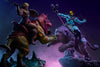 Skeletor &amp; Panther Masters of the Universe Deluxe 1/6 Scale Maquette