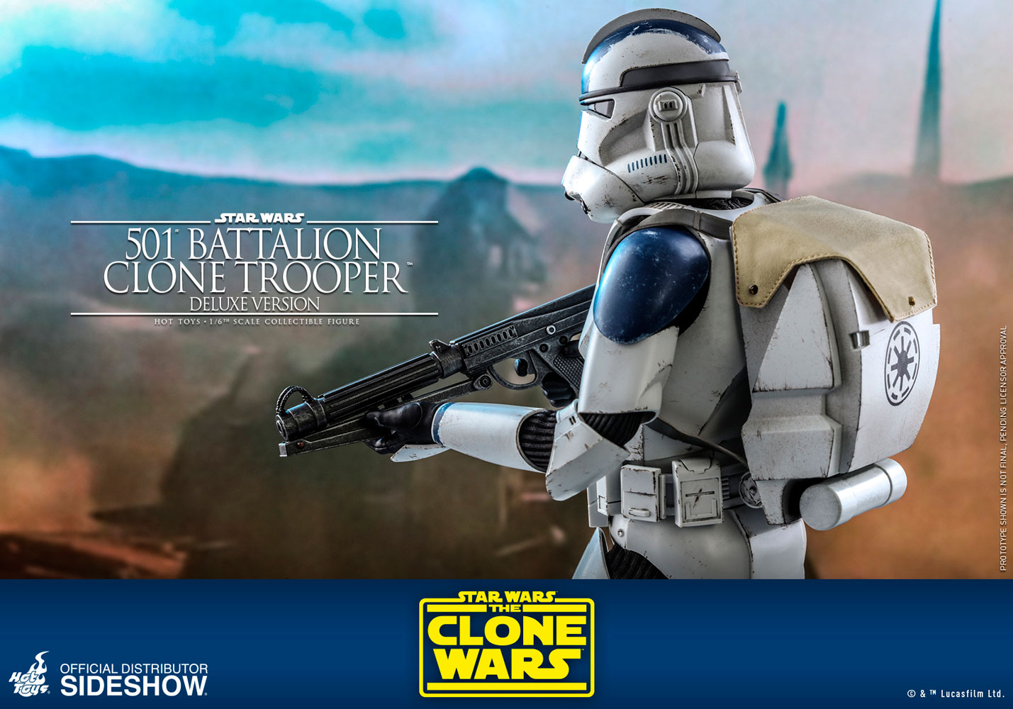 Sideshow Collectibles 501st Battalion Clone Trooper (Deluxe) Sixth Scale  Figure - Star Wars: The Clone Wars - The Compleat Sculptor