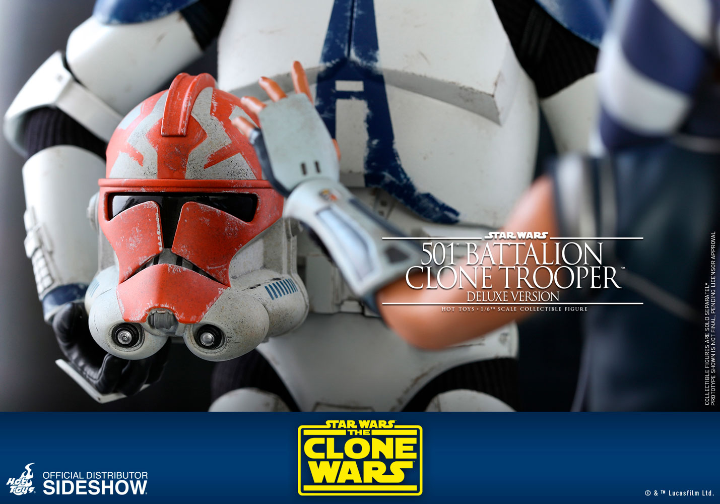 Sideshow Collectibles 501st Battalion Clone Trooper (Deluxe) Sixth Scale  Figure - Star Wars: The Clone Wars - The Compleat Sculptor