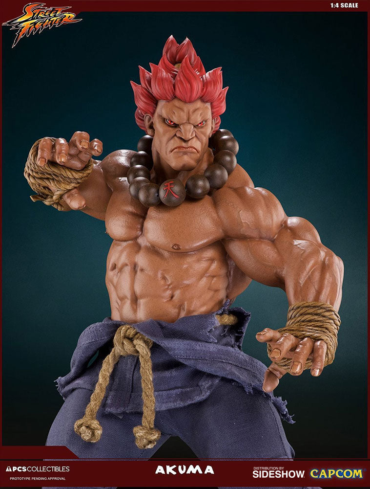 Akuma Street Fighter - Gold Exclusive Statue by PCS
