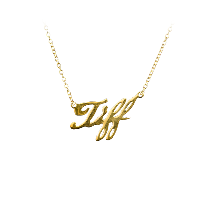 Bride Of Chucky Tiffany Gold Pendant with Necklace