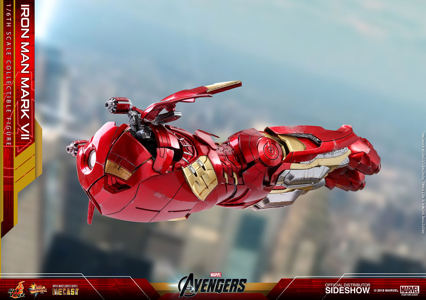 Hot Toys Iron Man Mark VII Avengers Marvel Diecast 1/6 Scale