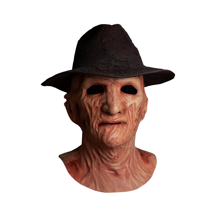 A NIGHTMARE ON ELM STREET 2: FREDDY'S REVENGE - DELUXE FREDDY KRUEGER MASK WITH FEDORA HAT