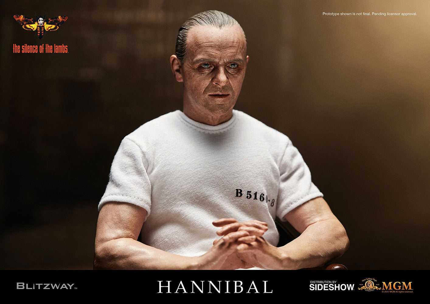 Blitzway Hannibal Lecter White Prison Uniform Version 1:6 Scale