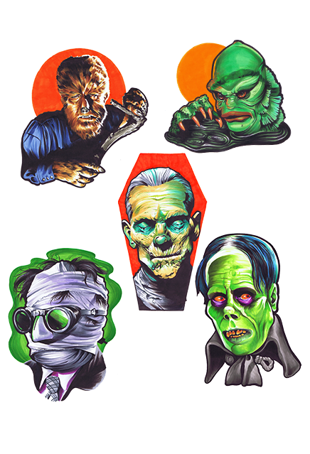 Universal Classic Monsters Wall Decor Series 1 Collection - Collectors Row Inc.